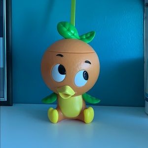 Disney Orange bird with straw